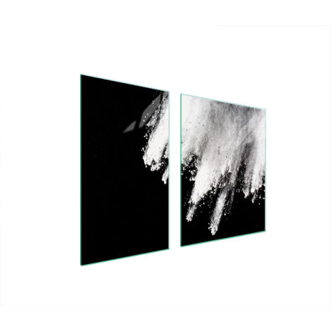 Glasplatte und Schneidebrett 100x52 Explosion