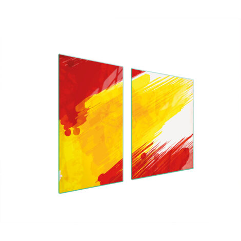 Glasplatte und Schneidebrett 100x52 Farbe