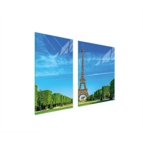 Glasplatte und Schneidebrett 100x52 PARIS