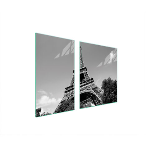 Glasplatte und Schneidebrett 100x52 PARIS