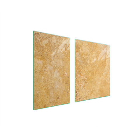 Glasplatte und Schneidebrett 100x52 SLATE