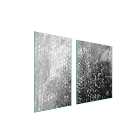 Glasplatte und Schneidebrett 100x52 Tropfen
