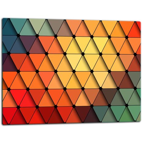 Glasplatten -Schweidebrett 52x40 Mosaikfarbbe