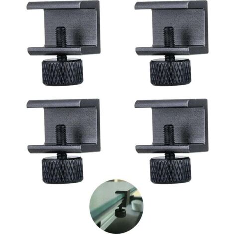 Glass Bed Clip Parts, Glass Shelf Bracket, 3D Printer Aluminum Alloy Hot Bed Glass Platform Mounting Bracket, Adjustable 3D Printer Accessories MUMU