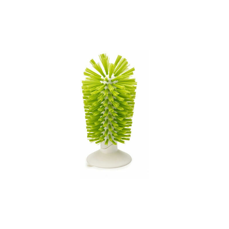 Glass Brush with Suction Cup - Green