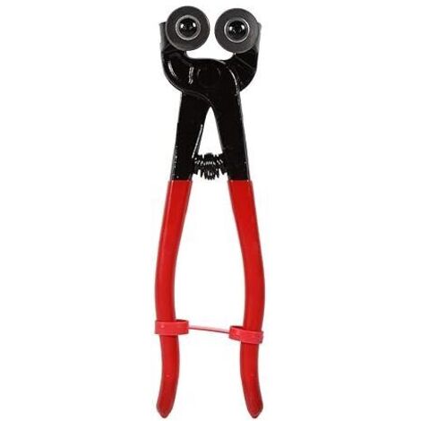 Glass Cutter - Mosaic Pliers, 200mm Heavy Duty Glass Mosaic Cutter Round Cutter Ceramic Tile Cutter Cutting Job Tool 8-Inch Round Double Wheel Pliers MUMU