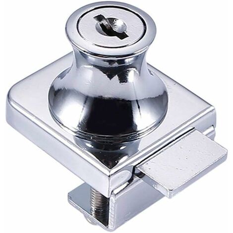 Cabinet Desk Drawer Box File Safe Cam Locks Tool Locker Silver Tone 2pcs - Silver Tone