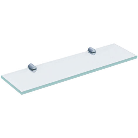 GLASS SHELF WITH ROUND BRACKETS