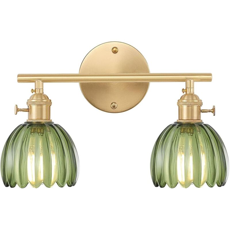 Image of Glass Wall Light in Vintage Flower&hellip;