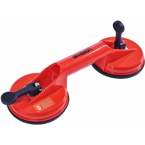 GLASS WINDOW LIFTER 2X SUCTION CUP DOUBLE HEAD 4.5"" DENT REMOVER PULLER J1870
