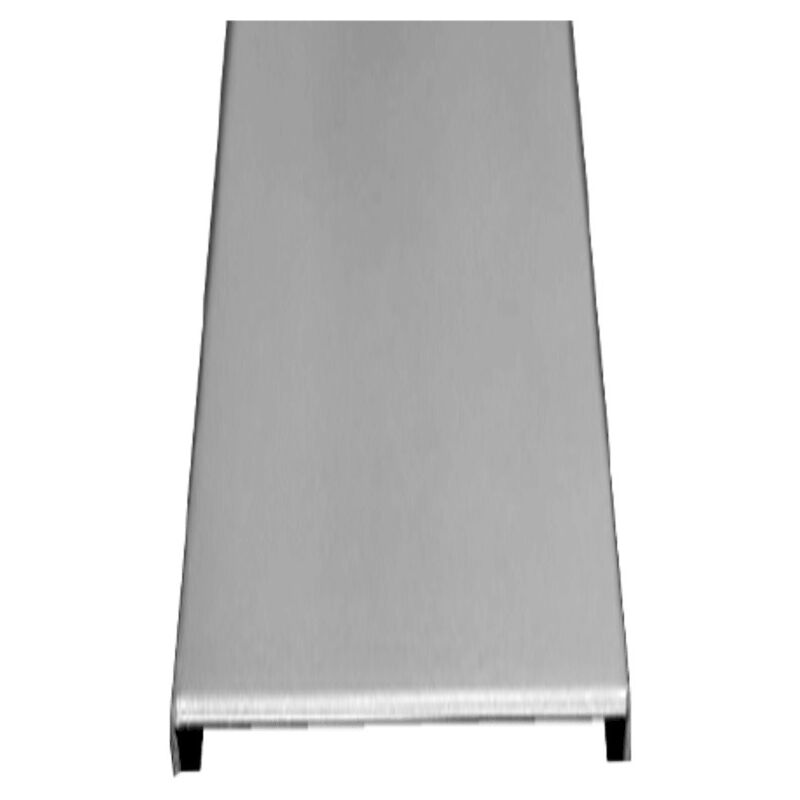 Glassblocks Barre de finition pour briques en verre 8x1x200 cm, inox brossé (GBLNEREZKN2M)