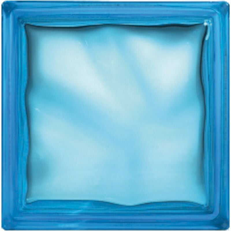 Glassblocks Blocco di vetro Luxfera 19x19x8 cm, Azur trasparente lucido (1908WAZUR)