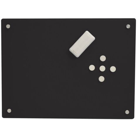 Glassboard 60x90 cm - zwart