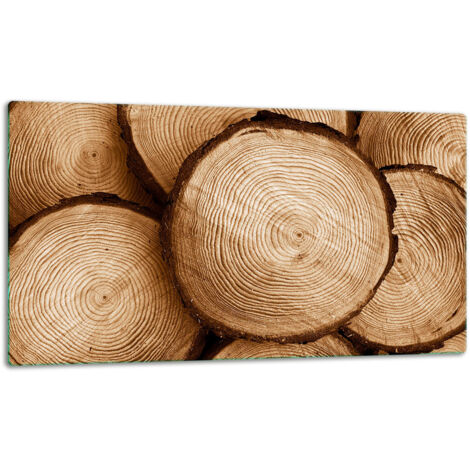 Glasscheibe SchneideBrett 52x30 Holz