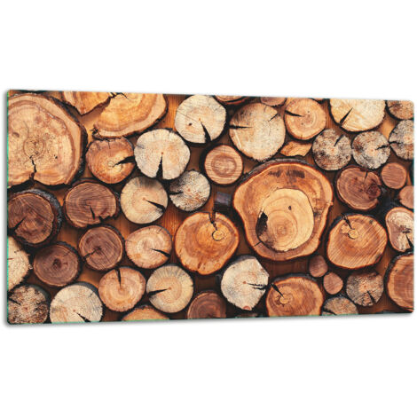 Glasscheibe SchneideBrett 52x30 Holz