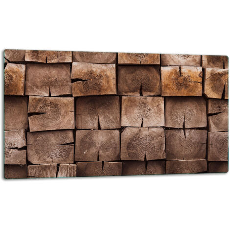 Glasscheibe SchneideBrett 52x30 Holz