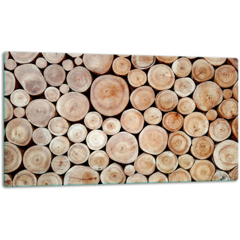 Glasscheibe SchneideBrett 52x30 Holz
