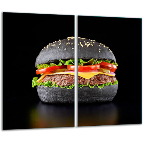 Glasscheidebrett 2x 30x52 Hamburger