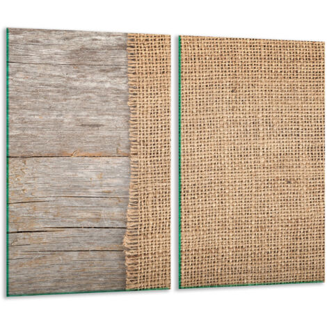 Glasscheidebrett 2x 30x52 Holz