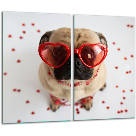 GlasscheideBrett 2x 30x52 Hund