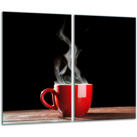 Glasscheidebrett 2x 30x52 Kaffee