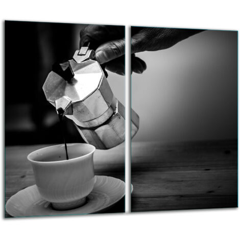 Glasscheidebrett 2x 30x52 Kaffee