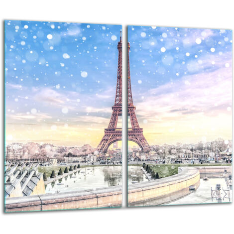 Glasscheidebrett 2x 30x52 Paris