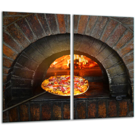 Glasscheidebrett 2x 30x52 Pizza