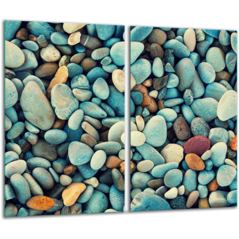 Glasscheidebrett 2x 30x52 Stein