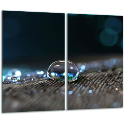 Glasscheidebrett 2x 30x52 Tropfen