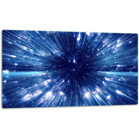 Glasschild Schneidebrett 52x30 Blau