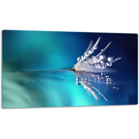 Glasschild Schneidebrett 52x30 Blume
