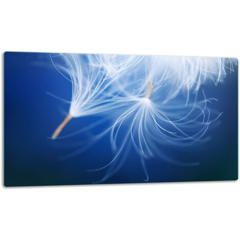 Glasschild Schneidebrett 52x30 Blume