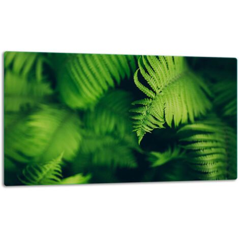 Glasschild Schneidebrett 52x30 Blumen