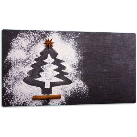 Glasschild Schneidebrett 52x30 Feertage