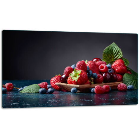 Glasschild Schneidebrett 52x30 FRUCHT