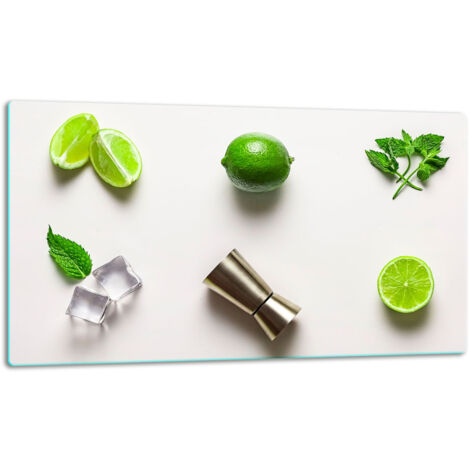 Glasschild Schneidebrett 52x30 FRUCHT