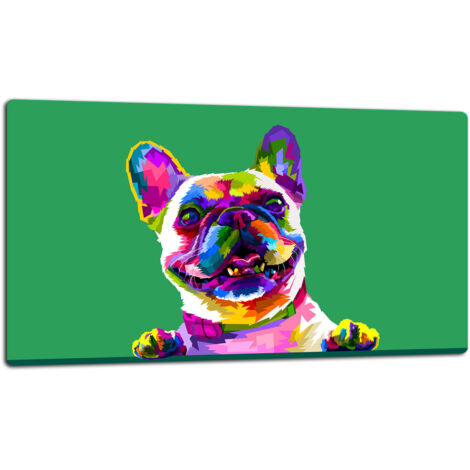 Glasschild Schneidebrett 52x30 Hund