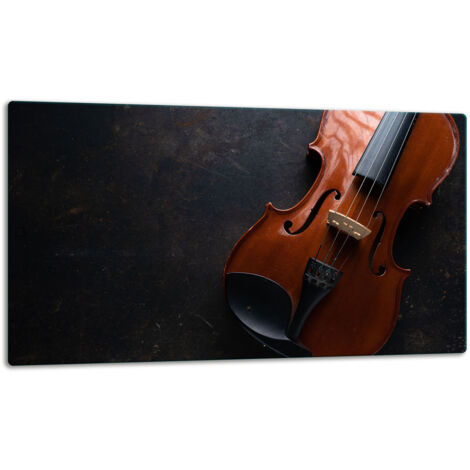 Glasschild Schneidebrett 52x30 Musik