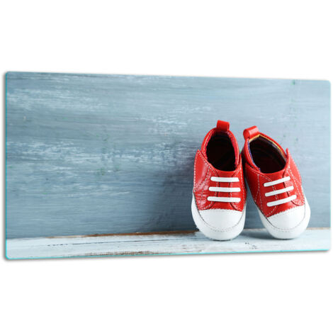 Glasschild Schneidebrett 52x30 Schuhe