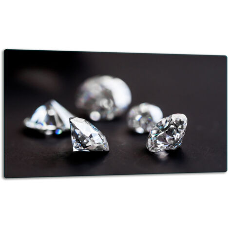 Glasschild Schneidebrett 52x30 Schwarz