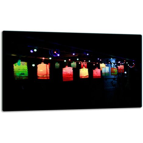 Glasschild Schneidebrett 52x30 Schwarz