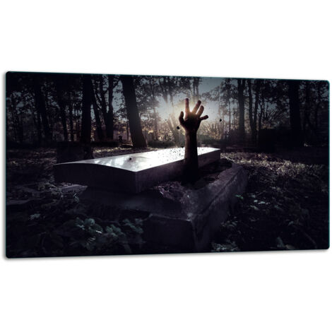 Glasschild Schneidebrett 52x30 Schwarz