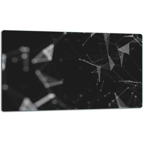 Glasschild Schneidebrett 52x30 Schwarz