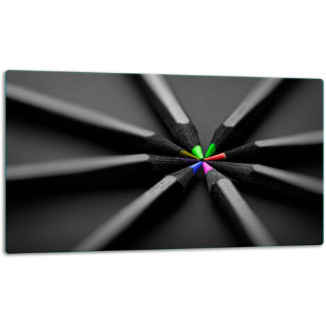 Glasschild Schneidebrett 52x30 Schwarz
