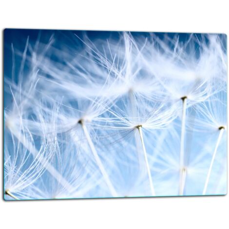 Glasschild Schneidebrett 52x40 Blüten