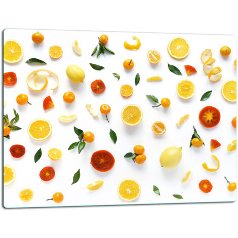 Glasschild Schneidebrett 52x40 FRUCHT