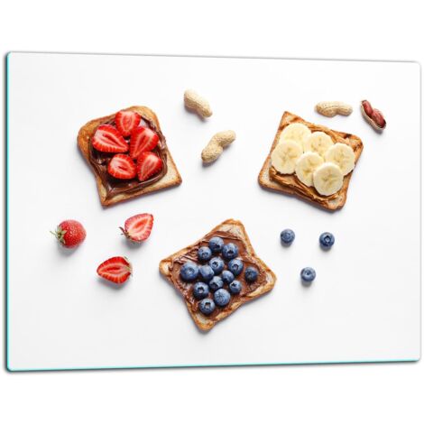 Glasschild Schneidebrett 52x40 FRUCHT