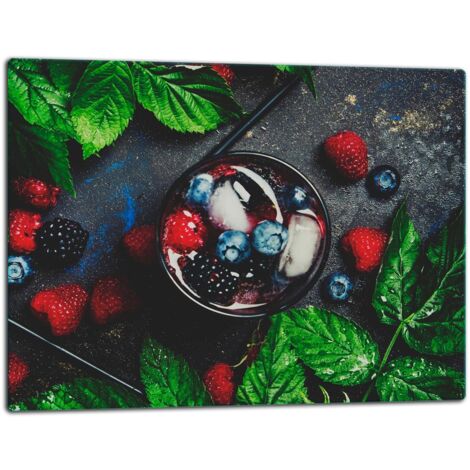 Glasschild Schneidebrett 52x40 FRUCHT