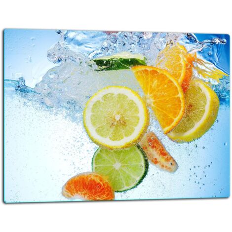 Glasschild Schneidebrett 52x40 FRUCHT